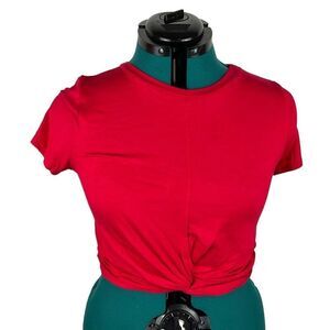 NWOT Gaze Red Crop Top- size M